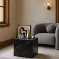 thumbnail image 2 of Meridian Furniture Table d'Appoint en Béton Finition Marbre Noir Intérieur/extérieur, 2 of 8