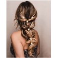 thumbnail image 3 of Karlery Extensión de cola de caballo con clip rizado en garra gruesa con cordón, extensión de cabello multicolor con cola de caballo (rosa), 3 of 5