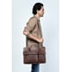 thumbnail image 4 of Sharo 'el Organizador': Calzoncillos Italianos de Cuero para Laptop y Bandolera con iPad Compartent, 4 of 7