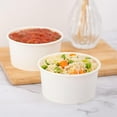 thumbnail image 3 of Watson Distributing 6 Oz Solid White Cold/Hot Paper Food Container 1000/Case, 3 of 5