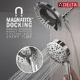 thumbnail image 5 of Delta Faucet 7-Setting In2ition 2-in-1 Dual Shower Head with ProClean Spray, Hose, 2.5 GPM, 5 of 7