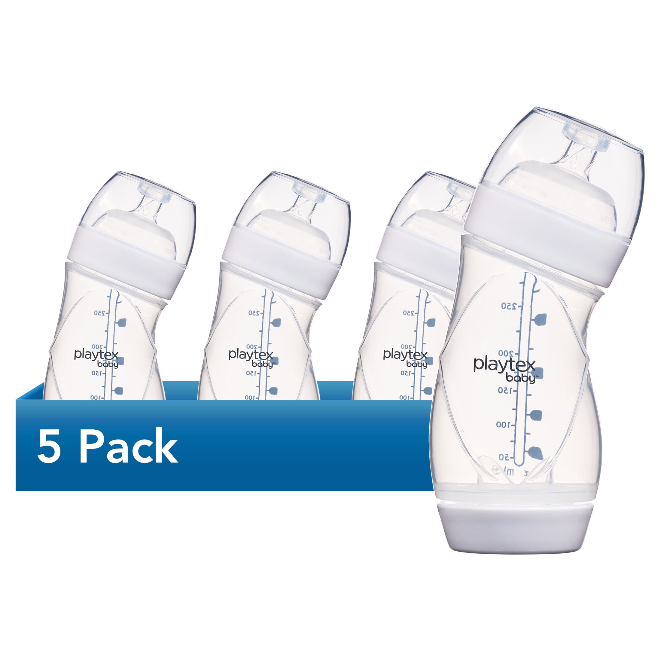 Playtex Baby VentAire Complete Tummy Comfort Baby Bottle, 9 Oz, 5 Pk