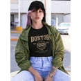 thumbnail image 2 of Retro College Boston Sport Art Shaped T-Shirt Women -Image by Shutterstock, Female 3X-Large, 2 of 4
