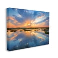 thumbnail image 3 of Stupell Industries Coastal Lagoon Pond Sublime Orange Blue Sunset Skies,30 x 24, Design by Patrick Zephyr, 3 of 5