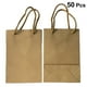 thumbnail image 2 of 50PCS Bolsas de papel Kraft con asa Bolsas de envoltura de compras para fiesta Cumpleaños Boda Paquete de regalo de Navidad Bolso (Caqui), 2 of 5