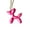K3-Dark Pink, variant on Balloon Dog Charm - Tumbler Handle Charm
