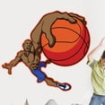 thumbnail image 1 of Wallhogs Winn Basketball Dunk Cutout Wall Decal, 1 of 1