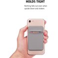 thumbnail image 3 of Self Adhesive Card Holder Stick On Wallet Sleeve, 2 Pack (Gray), 3 of 5