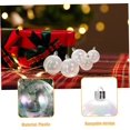 thumbnail image 4 of Bolas de Navidad transparentes, 30 unidades, 1,2/1,6/2/2,4 pulgadas, irrompibles, de plástico transparente, brillantes, iridiscentes, para decoraciones de árboles de fiestas navideñas, 4 of 7