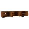 thumbnail image 3 of Trask 86-inch Wood TV Stand Media Console Mango Brown, 3 of 11