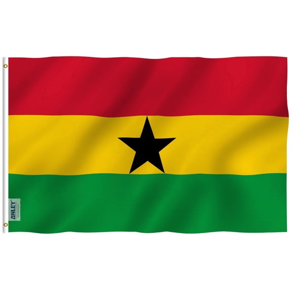 ANLEY Fly Breeze 3x5 Foot Ghana Flag - Ghanaian National Flags Polyester