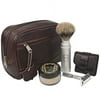 Parker Travel Shave Kit - Includes Dopp Travel Bag, Razor, Shave Brush and Shave Soap