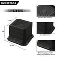 Home Bed Risers 3 Inch Heavy Duty Stackable Furniture Risers for ...