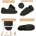 thumbnail image 3 of YOURDIARY Men's Memory Foam Diabetic Shoes Comfy Warm Plush Fleece Arthritis Edema Swollen House Shoes, 3 of 5