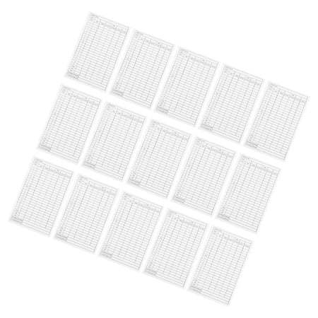 KAKOWELY Golf Scorecard Coated Paper 15Set 6X3.9In