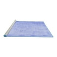 thumbnail image 2 of Ahgly Company Machine Washable Indoor Rectangle Abstract Blue Contemporary Area Rugs, 2' x 3', 2 of 4