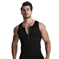 thumbnail image 4 of Amdohai Waist Trainer Vest for Men Body Shaper Waist Trimmer Adjustable Sauna Tank Workout Shirt Black, 4 of 7