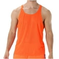 thumbnail image 3 of Mlzmgr Men's Tank Tops Crewneck Sleeveless Mesh Tops Breathable Gym Workout Muscular Tanks for Men, 3 of 8