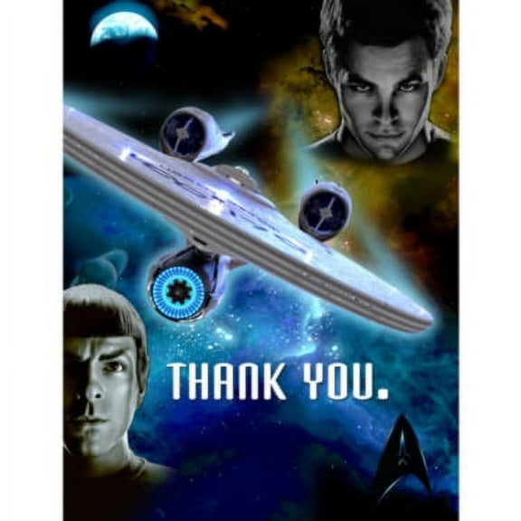 Star Trek Party Thank You Notes.