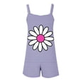 thumbnail image 5 of Drses Womens Summer Casual Loose Tank Romper Sleeveless Crewneck Jumpsuit Shorts Romper with Pockets, 5 of 5
