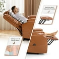 thumbnail image 4 of Homall Power Lift Recliner Chair Elderly Recliner Couch Ergonomic Power Lift Leather Couch,Brown, 4 of 7