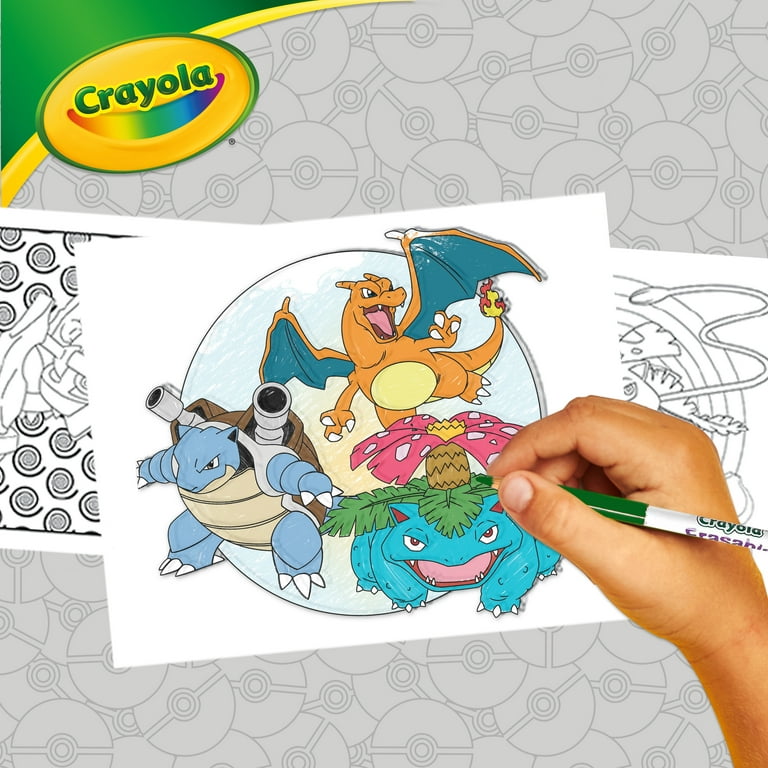 Crayola Pokmon Loose Leaf Coloring Pages, 28 Pages, Aged Up Coloring, Gifts for Kids, Ages 8+
