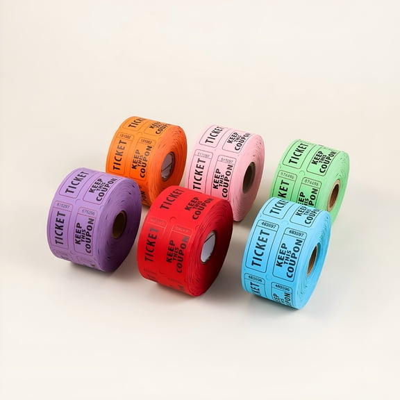 CCOCC 500pcs Double Roll Raffle Tickets For Events For Parties Fundraisers And Class Rewards For Concerts And Festivals Holiday