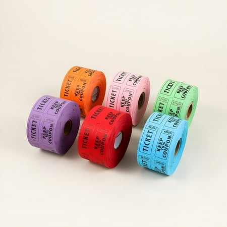 CCOCC 2026 New 500Pcs Double Roll Raffle Tickets for Events for Parties Fundraisers and Class Rewards for Concerts and Festivals Holiday for Party, School, Fundraising, Event