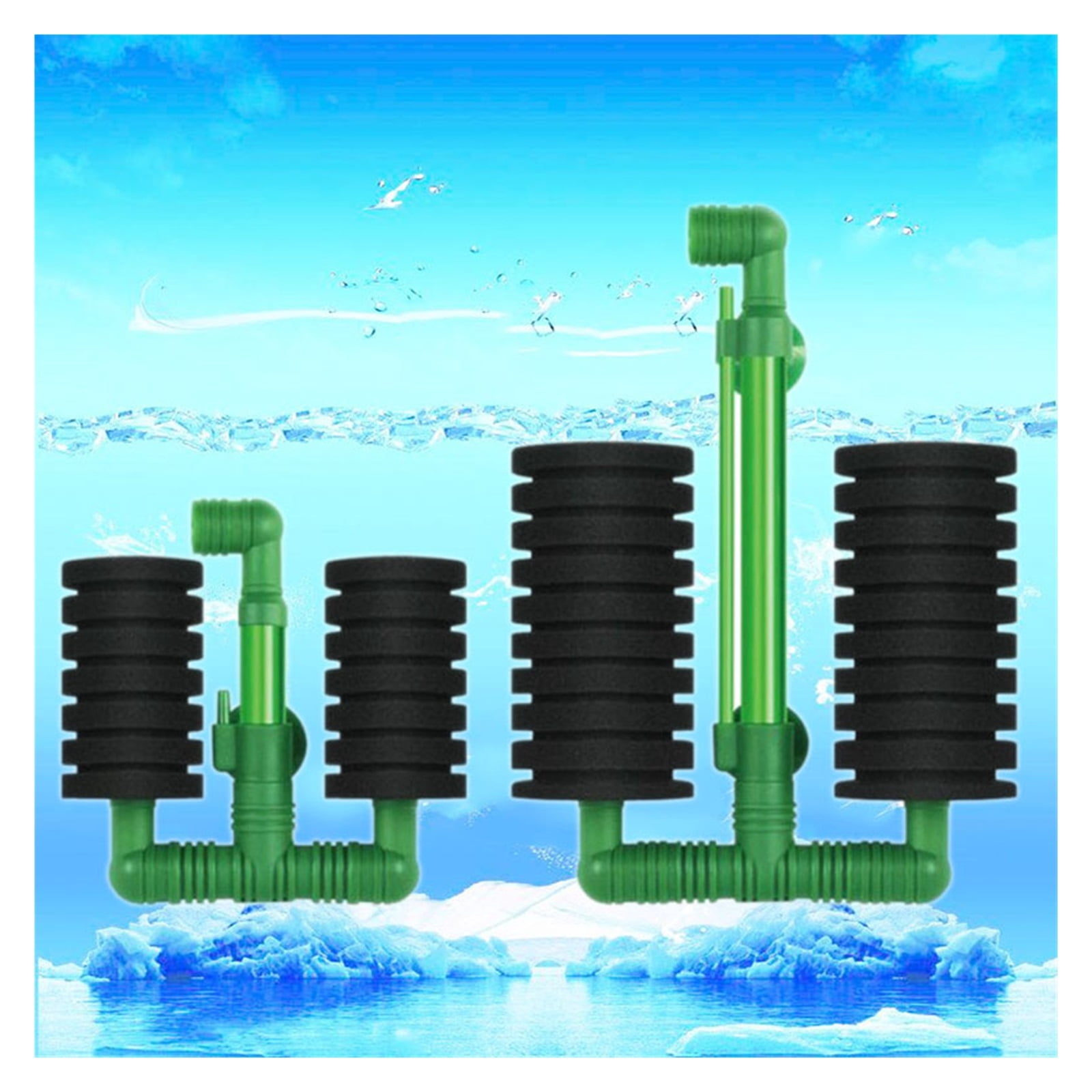 Aquarium Bio-Spong Filter Fish Tank Air Pump Skimmer Biochemical Sponges Filter New Green Bio Sponge