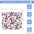thumbnail image 4 of SKYSONIC 4PCS Eiffel Tower and Kiss Trace Towels Cotton Washcloths Set,Quick Drying & Absorbent Soft Bathroom Hand Towel Lightweight & Portable Fingertip Towel, 4 of 7