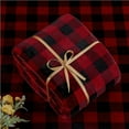 thumbnail image 4 of Flannel Sheets Queen Size Bed Set, Luxury Red and Black Plaid Christmas Bedding Set, Super Soft & Warm Fuzzy Fleece Sheets 4 Piece(Include Fitted Sheet, Flat Sheet, 2 Pillowcases), 4 of 9