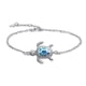 thumbnail image 1 of Pulsera/tobillera/collar/pendiente de tortuga marina de ópalo azul, pulseras de plata esterlina, joyería para mujeres, regalos, 1 of 3