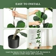 thumbnail image 5 of Garvee 5ft Artificial Fiddle Leaf Fig Tree – Lifelike Faux Plant with Black Planter, Large Indoor Floor Plant for Home & Office Décor, 5 of 7