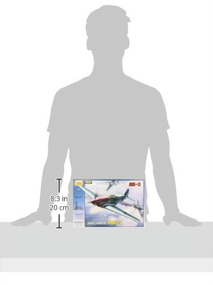 Zvezda Models Yak-3 Yakovlev Soviet WWII Fighter Aircraft Building Kit, Scale 1/48
