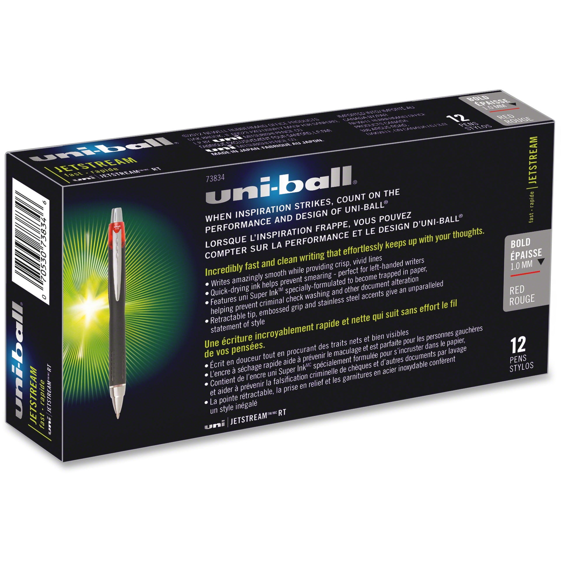 Uni-Ball Jetstream RT Bold Tip Ballpoint Pens