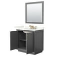 thumbnail image 7 of Wyndham Collection Wcf414136s-Qtz-Us3m34 Strada 36" Free Standing Single Basin Vanity Set, 7 of 7