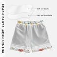 thumbnail image 3 of FORMRS Boys Swim Trunks Quick Dry Mesh Liner Boardshorts Sizes XS-XL, Floral Easter Eggs, 3 of 7