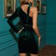 thumbnail image 5 of Puntoco Vestidos Mujer Verano Hombro De Mujer Sin Tirantes Vestido Asimétrico De Mujer Vestido De Noche De Terciopelo De Temperamento con Abertura Alta Sexy Vestido, 5 of 7