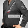 thumbnail image 5 of Hayabusa Ultra-Lightweight Pearlweave Jiu Jitsu Gi - Grey, A2, 5 of 6