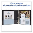thumbnail image 3 of Avery Durable View Binder With Durahinge And Slant Rings, 3 Rings, 1.5" Capacity, 11 X 8.5, Black Ave17021, 3 of 9