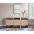 thumbnail image 2 of Meridian Furniture Giada Natural Oak And Ash Burl Veneer Dresser, 2 of 10