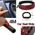 thumbnail image 1 of Willstar 4 M Small Big D-Shape Moulding Black Trim Rubber Sealing Strip Car Door Edge Seal Weather-strip, 1 of 8