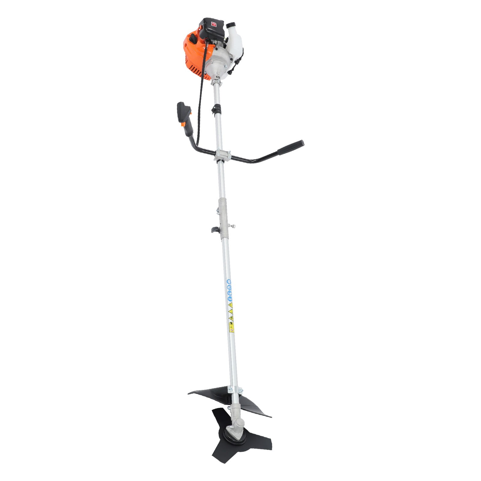 ToppiJoy 42.7CC Gas Weed Wacker, 2-Cycle Gas Powered String Trimmer with 3 Trimming Heads, Safety Guard and Shoulder Strap, for Lawn Garden