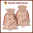 thumbnail image 2 of Pofeuu Mushrooms2 Print Burlap Bags with Drawstrings Drawstring Gift Bags Pouch Bag for Thankgiving Birthday Party Gift Wrapping Treats and Party Favors-Medium, 2 of 9