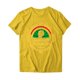 thumbnail image 4 of Tops de Manga Corta para las Mujeres de Ajuste Suelto, Día de la Independencia Negro Impreso, Cuello Redondo Suelto Superior, 4 of 4