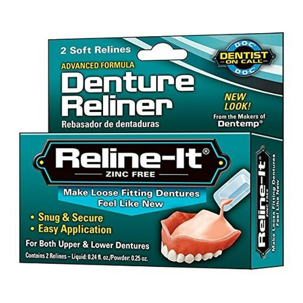 RelineIt Denture Reliner, 2Count, (Pack of 2)