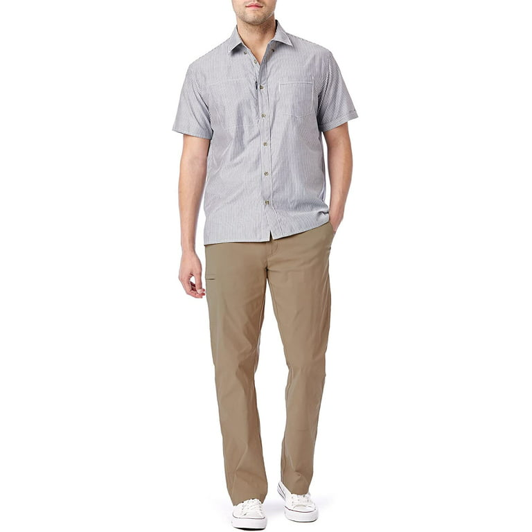 Unionbay Men's Rainier Lightweight Comfort Travel Tech Chino Pants Color:  Khaki, Size: 36W x 32L