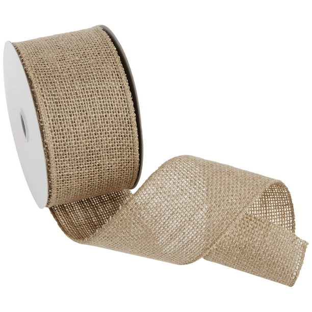 Morex Ribbon #1252 Burlap (Wired) Ribbon, 1.5