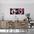 thumbnail image 2 of Hieng Kids Pink Gray Black Picture Wall Decor Geometric Stripes Canvas Wall Hieng for Living Room Abstract Lines Hieng Wall Painting Boys Girls Geometry Room Decor, 2 of 6