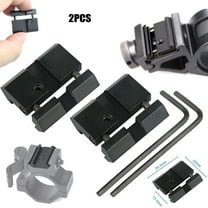 RIVONO 2pcs 11mm to 20mm Picatinny Weaver Scope Dovetail Rail Adapter Mount Base